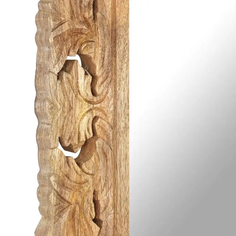 Miroir bois de manguier sculpté