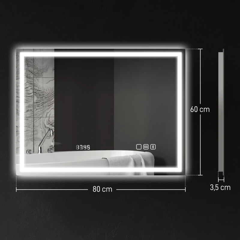 Miroir LED connecté Bluetooth
