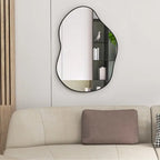 Miroir mural asymétrique noir