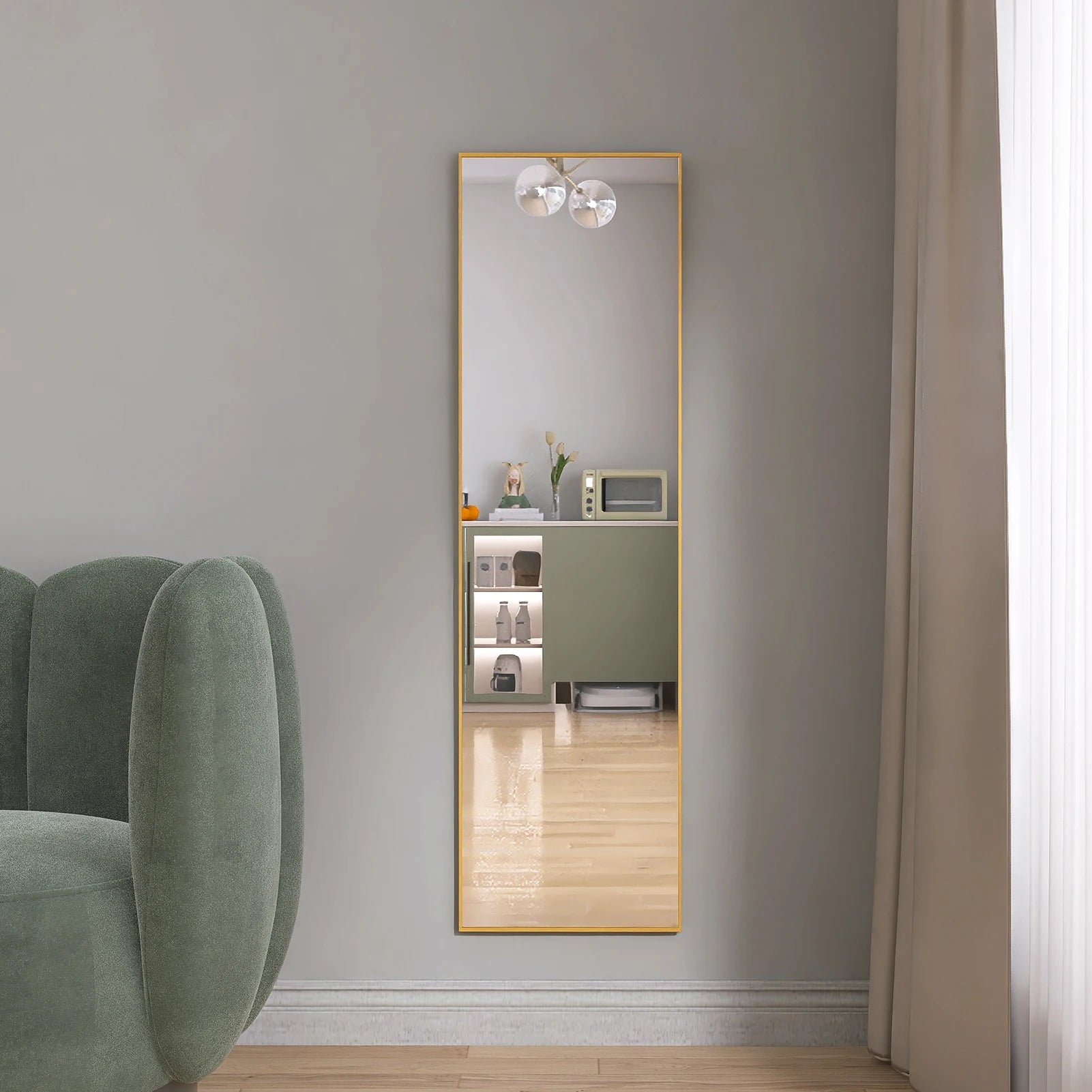 Miroir pleine longueur sur pied ou mural multi-formats