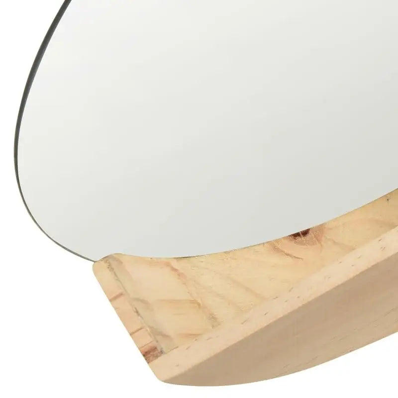 Miroir bois étagère intégrée