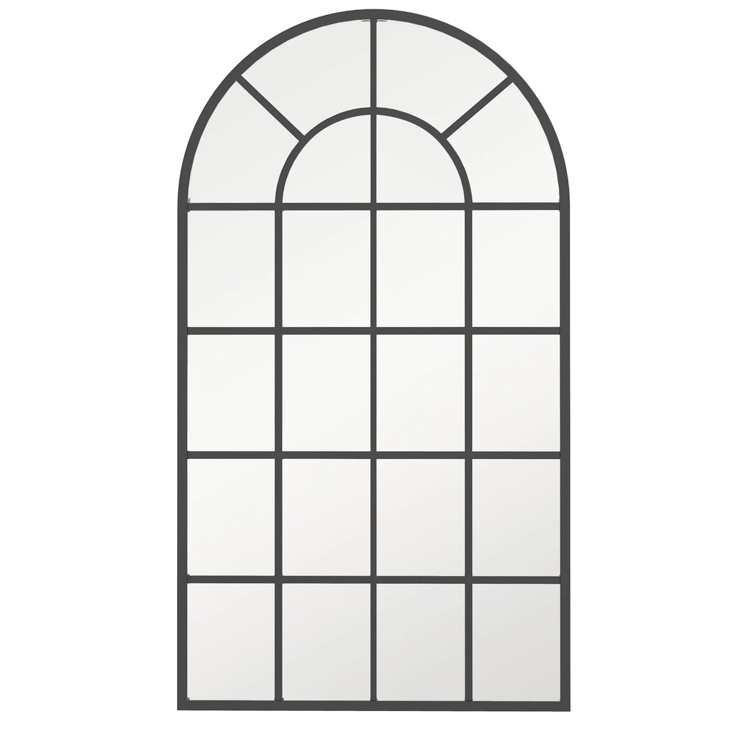 Miroir arche industriel noir HOMCOM