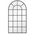 Miroir arche industriel noir HOMCOM