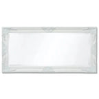 Miroir mural baroque blanc grand format