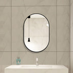 Miroir arche noir aluminium HD