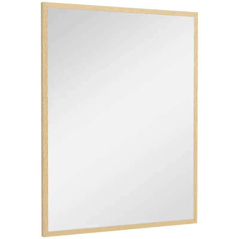 Miroir rectangulaire effet bois grand format