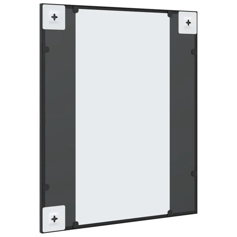 Miroir rectangulaire noir fer vintage