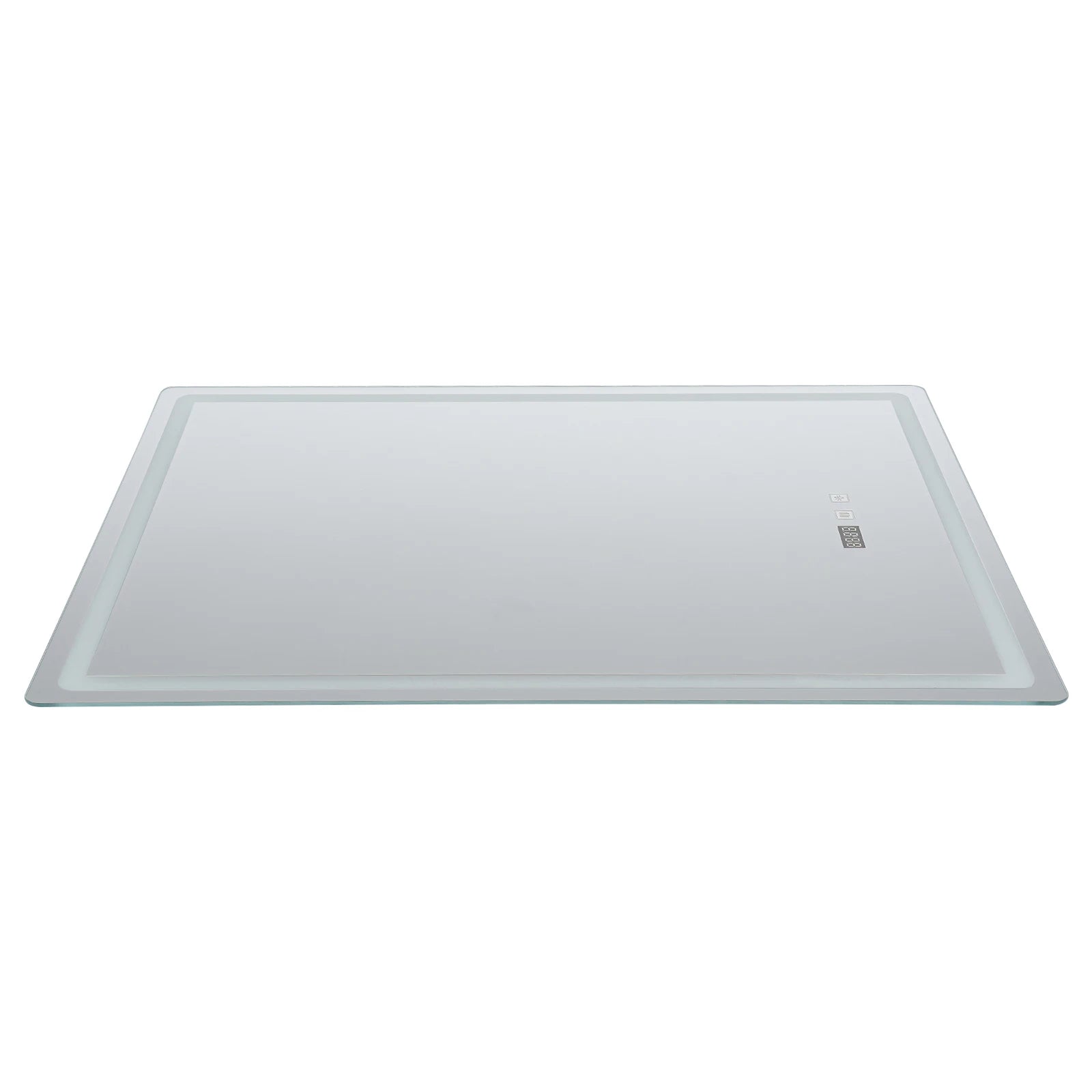Miroir LED étanche affichage heure et température