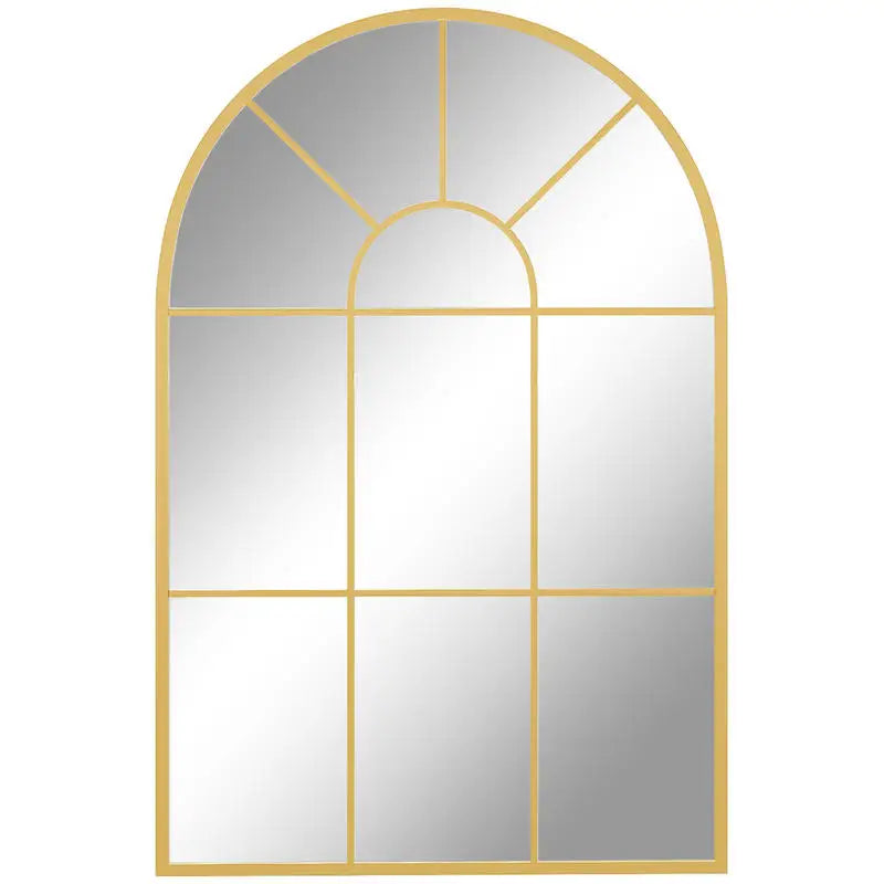 Grand miroir arche métal industriel