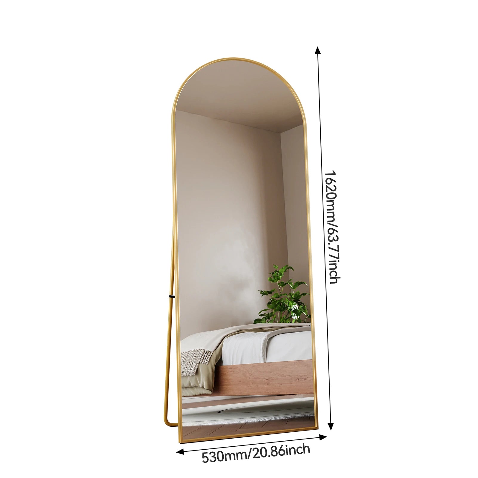 Miroir pleine longueur sur pied ou mural multi-formats