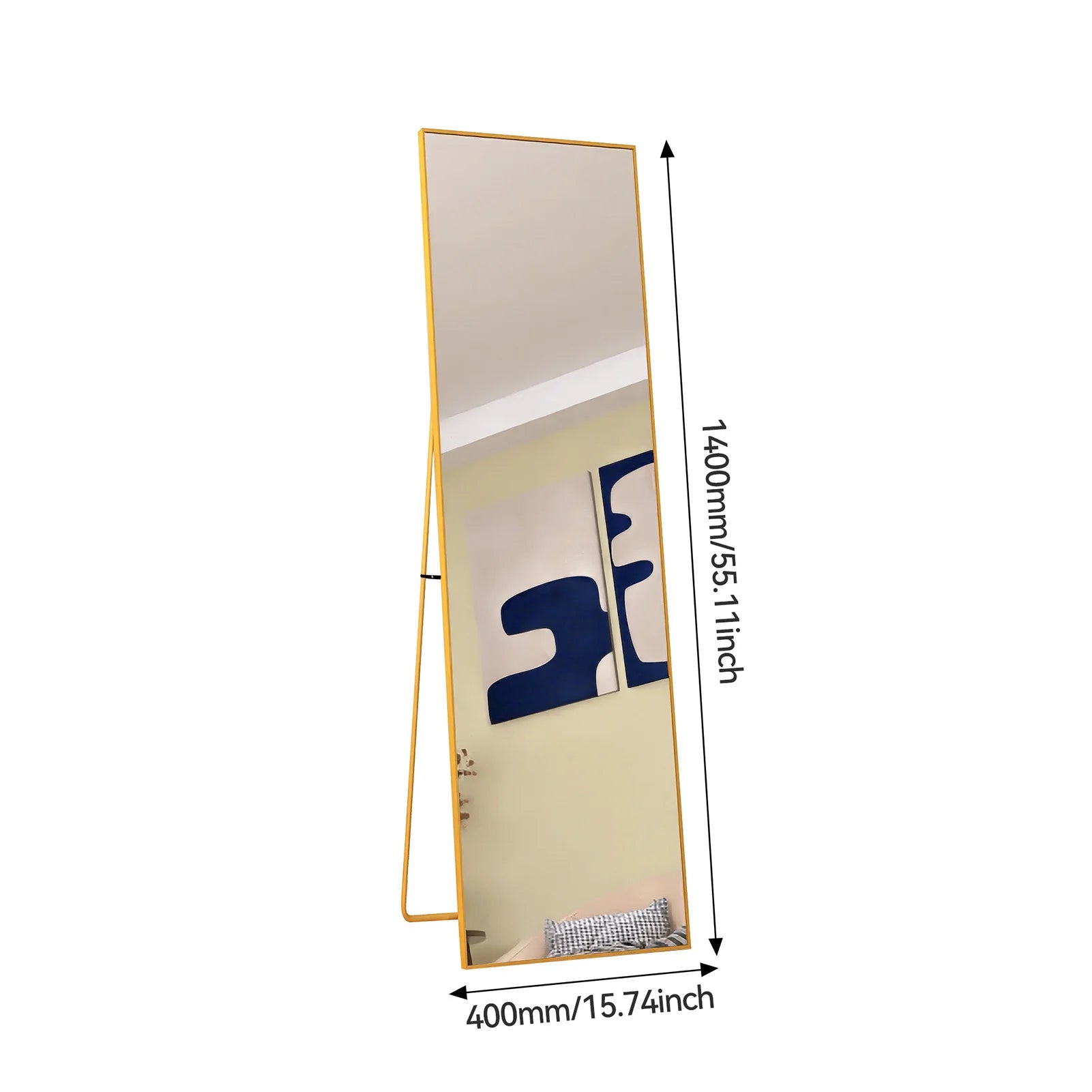 Miroir pleine longueur sur pied ou mural multi-formats