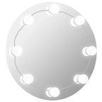 Miroir rond LED chambre et coiffeuse