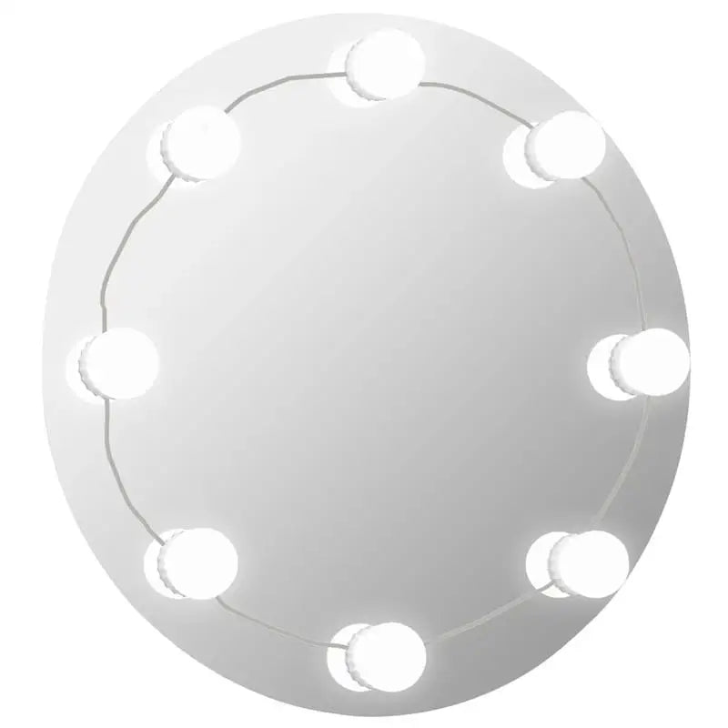 Miroir rond LED chambre et coiffeuse