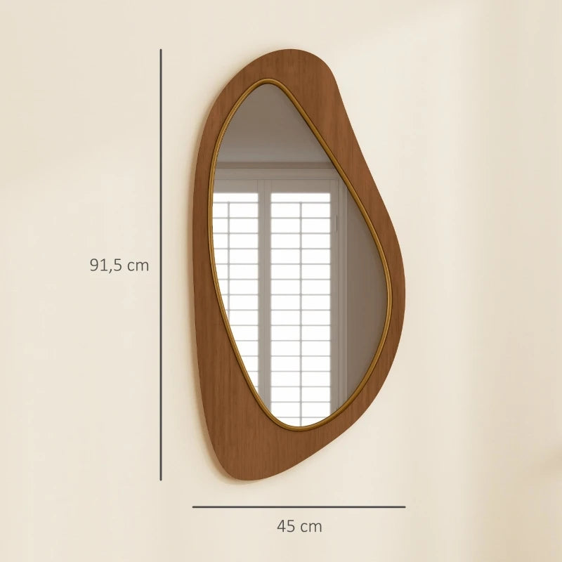 Miroir pin naturel style fenêtre