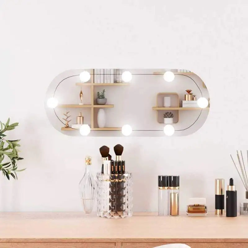 Miroir LED ovale à lumière colorée