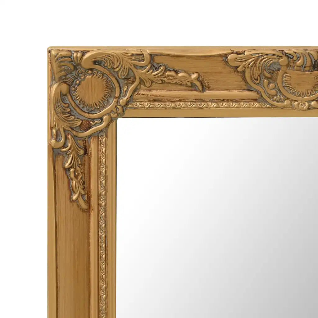 Miroir mural baroque doré