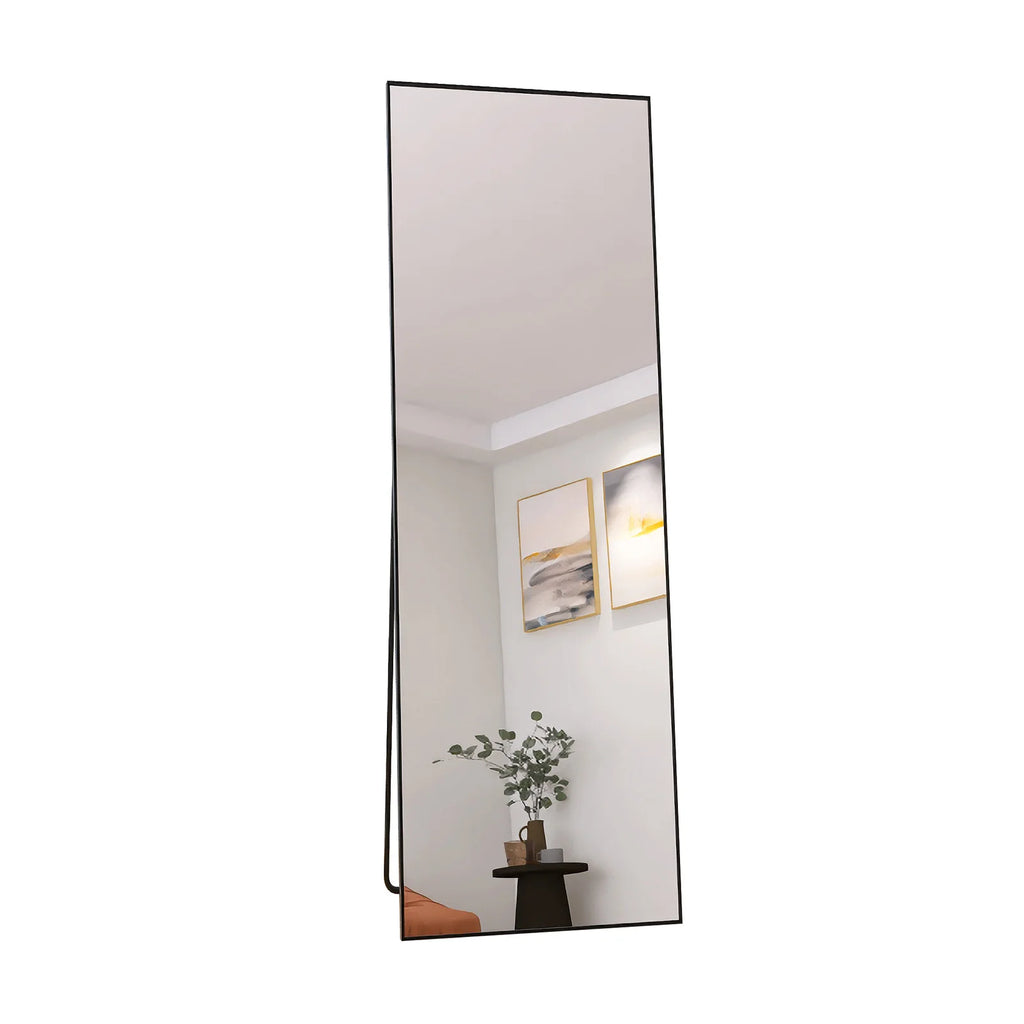 Miroir pleine longueur cadre aluminium noir
