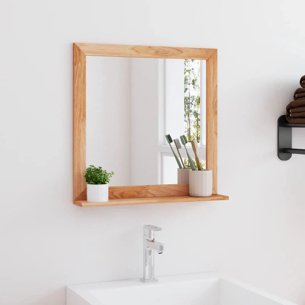 Miroir mural noyer massif