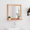 Miroir mural noyer massif