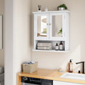 Armoire de toilette blanche étagère ajustable