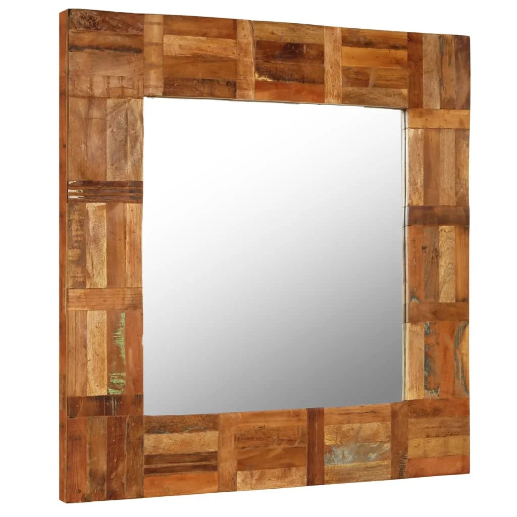 Miroir mural bois recyclé vintage