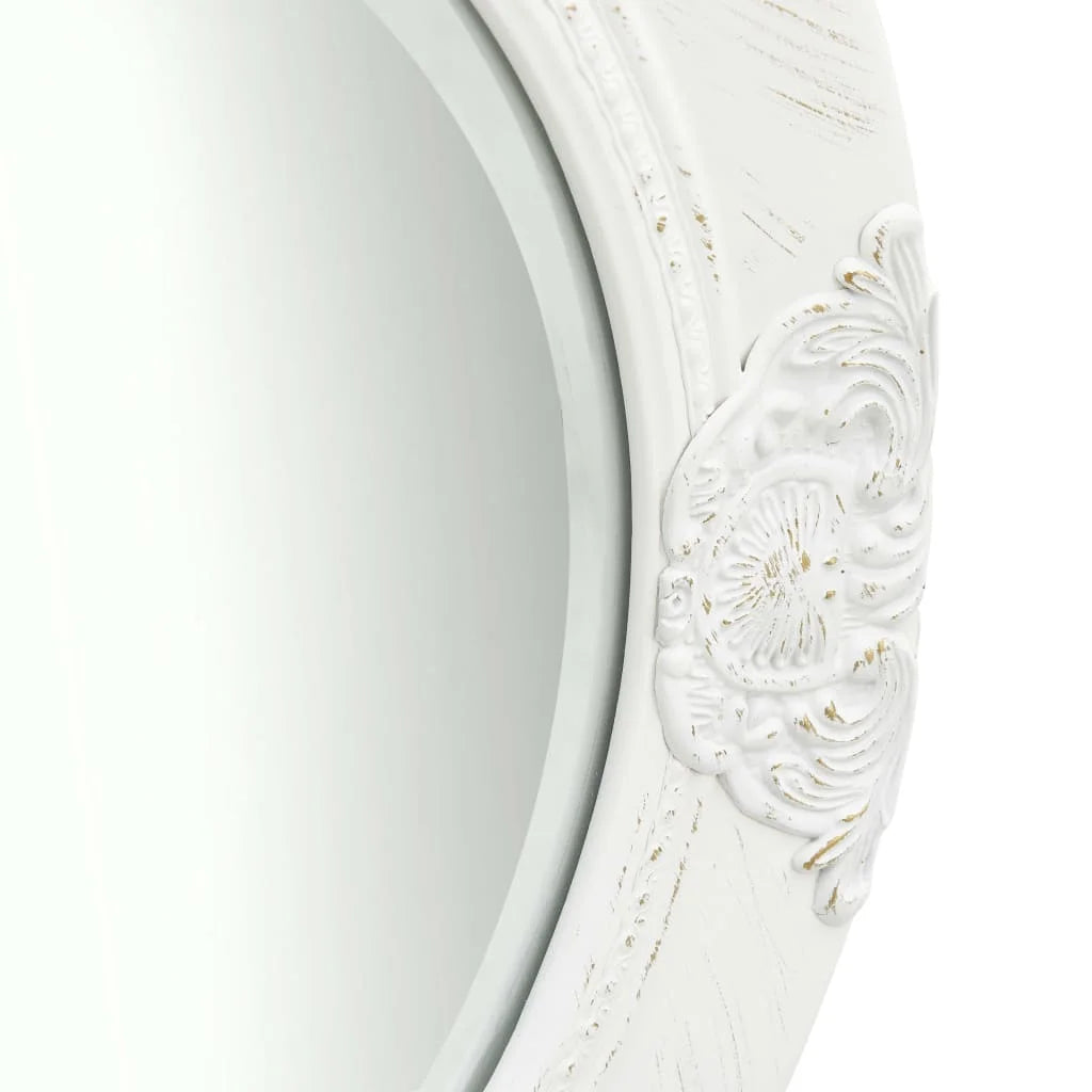 Petit miroir baroque blanc