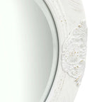 Petit miroir baroque blanc