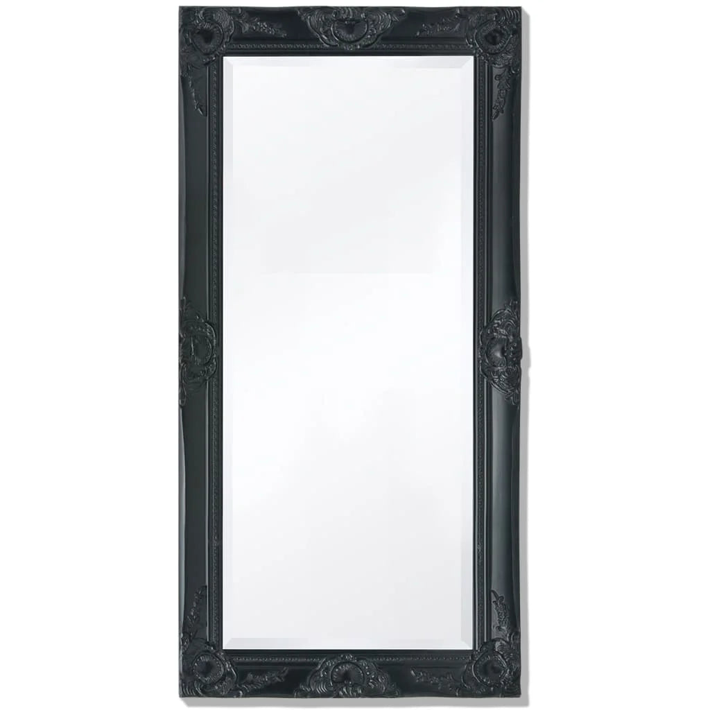 Miroir mural baroque noir grand format