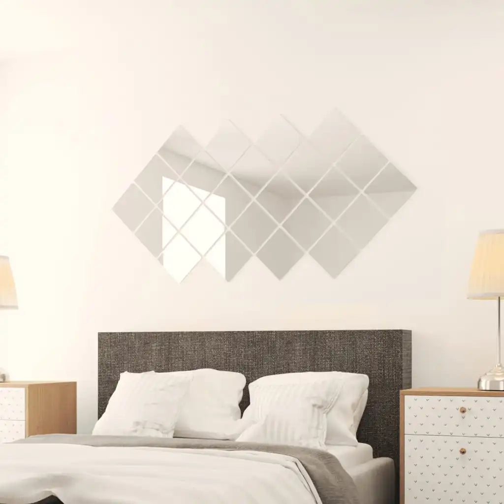 Lot de 24 carreaux miroir mosaïque