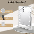 Miroir Hollywood maquillage 12 ampoules LED