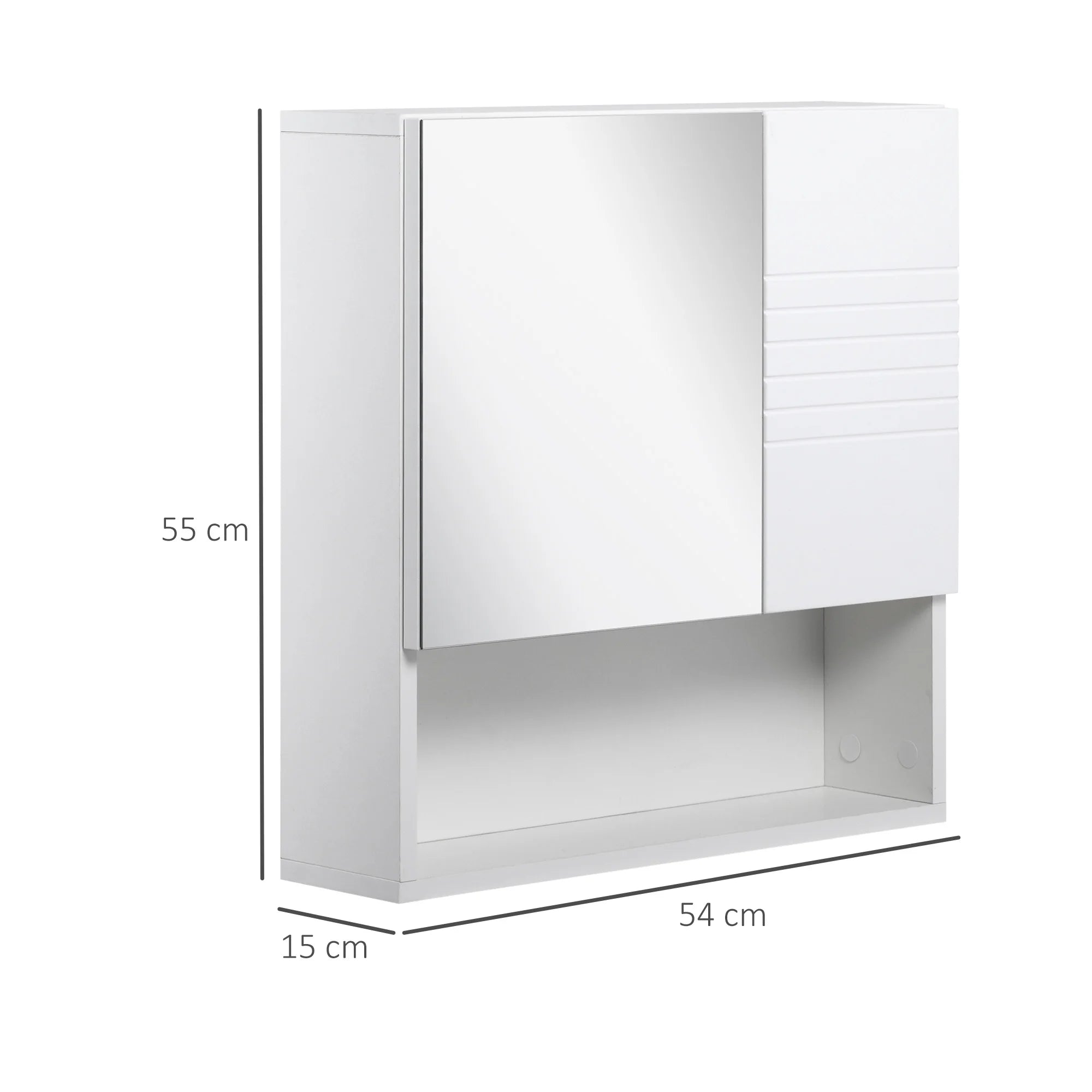 Armoire de toilette compacte blanche