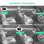 Moniteur de surveillance bébé pour voiture