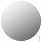 Miroir rond minimaliste bord poli