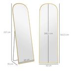 Miroir pleine longueur doré moderne 161,5 cm