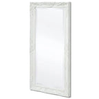 Miroir mural baroque blanc grand format