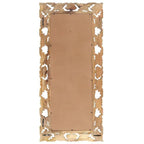 Miroir bois de manguier sculpté