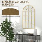 Miroir décoratif doré grand format