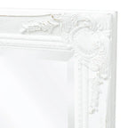 Miroir mural baroque blanc grand format