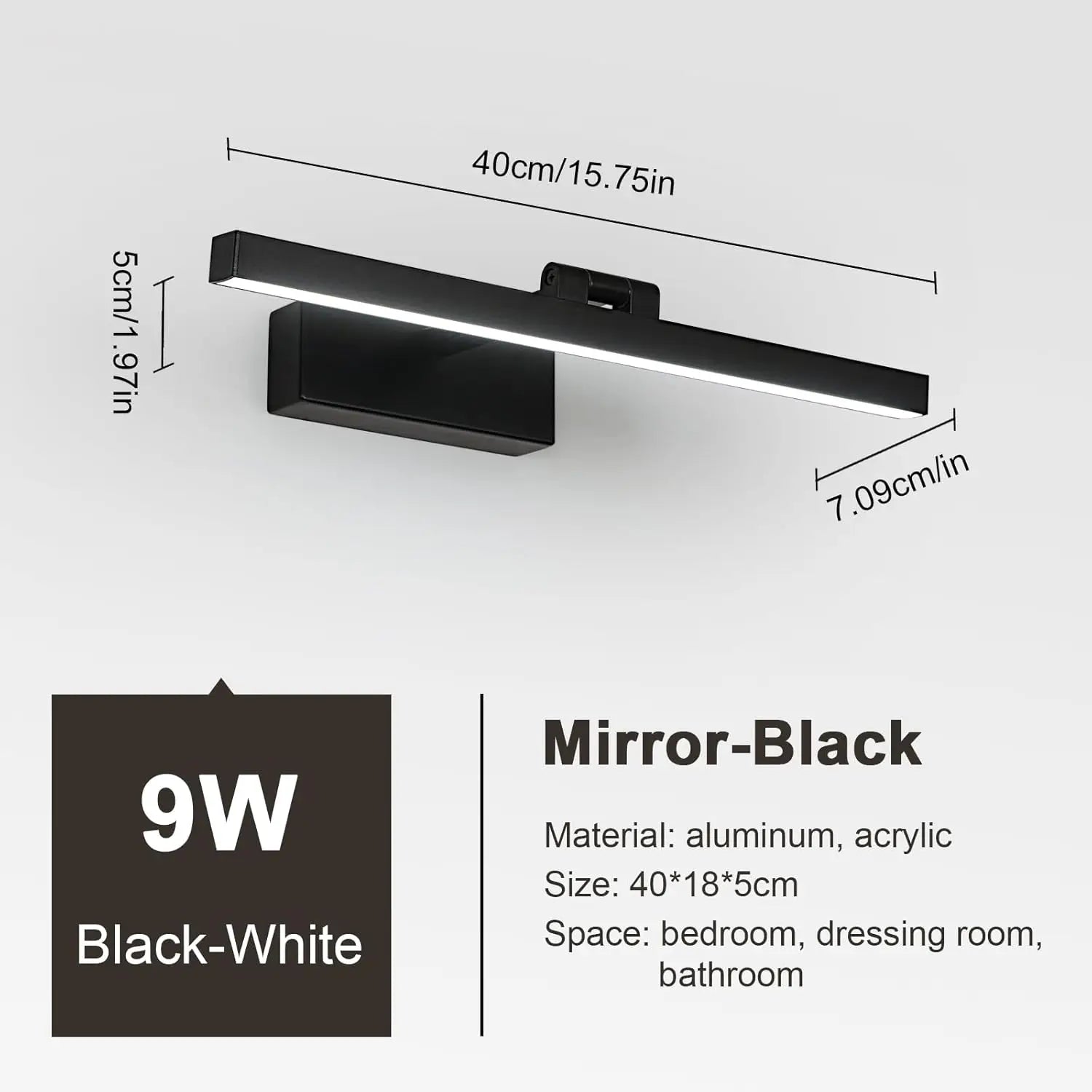 Applique LED pour armoire miroir