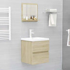 Miroir salle de bain chêne Sonoma