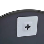 Miroir mural noir compact