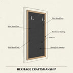 Miroir mural baroque blanc vertical