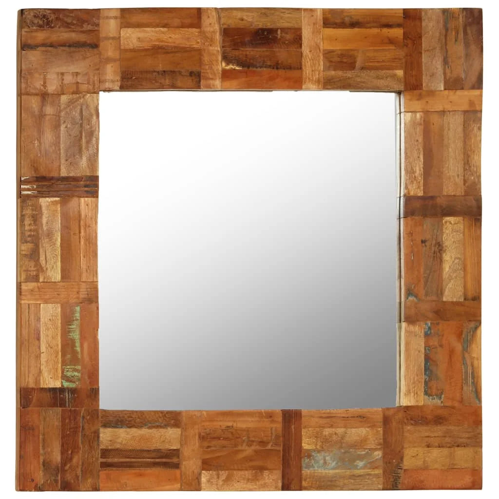 Miroir mural bois recyclé vintage