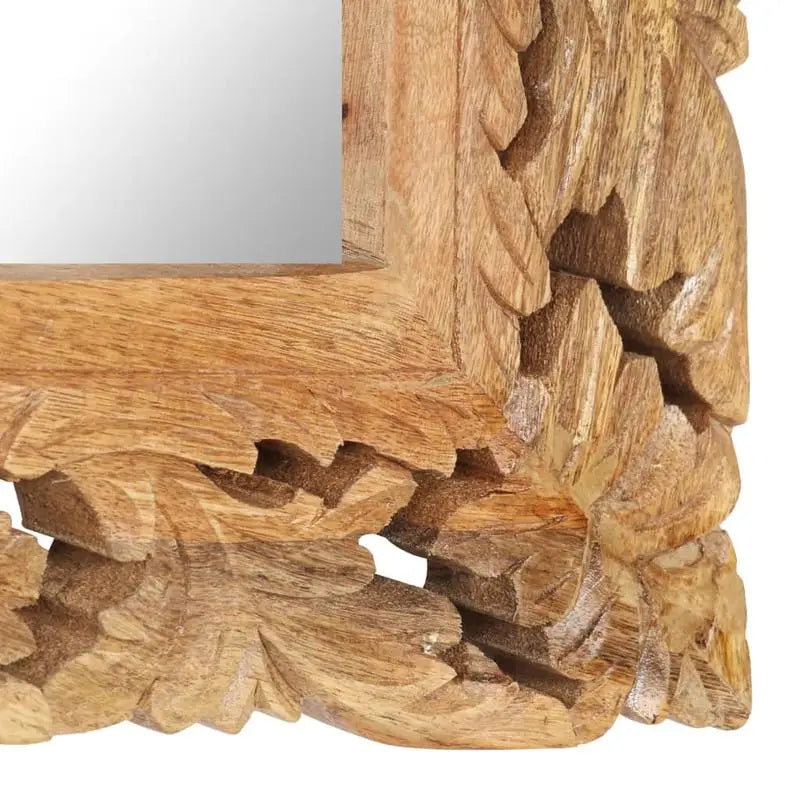 Miroir bois de manguier sculpté