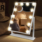 Miroir Hollywood maquillage 12 ampoules LED