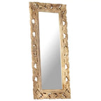 Miroir bois de manguier sculpté