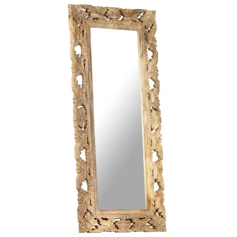 Miroir bois de manguier sculpté