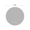 Miroir LED rond double halo