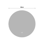 Miroir LED rond double halo