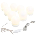 Miroir rond LED chambre et coiffeuse